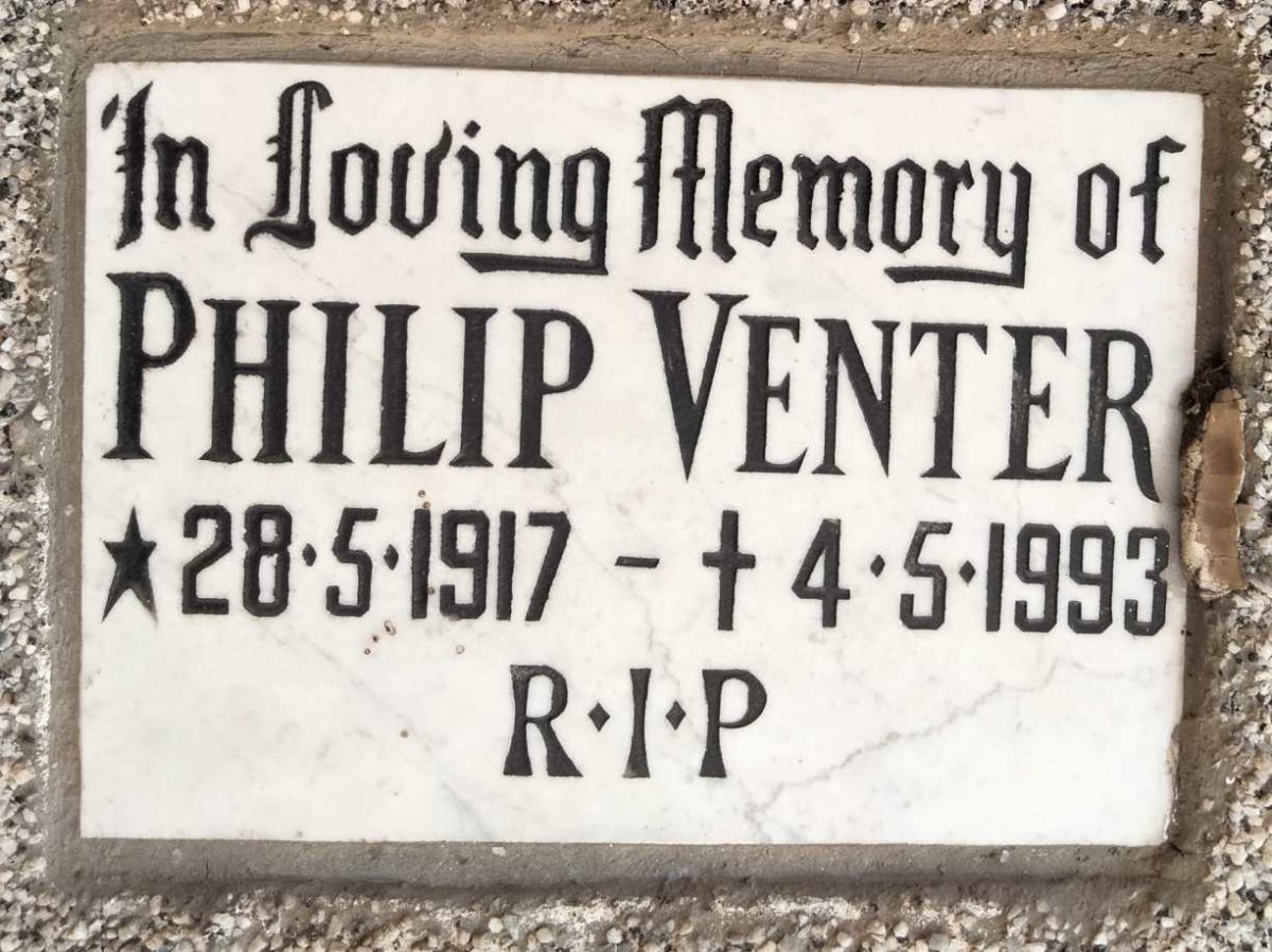 VENTER Philip 1917-1993