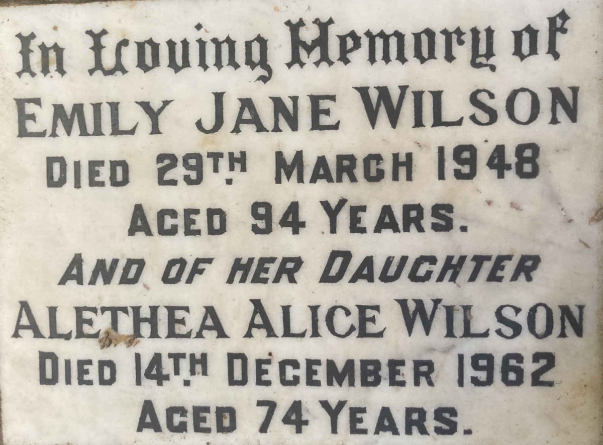 WILSON Emily Jane -1948 :: WILSON Alethea Alice -1962