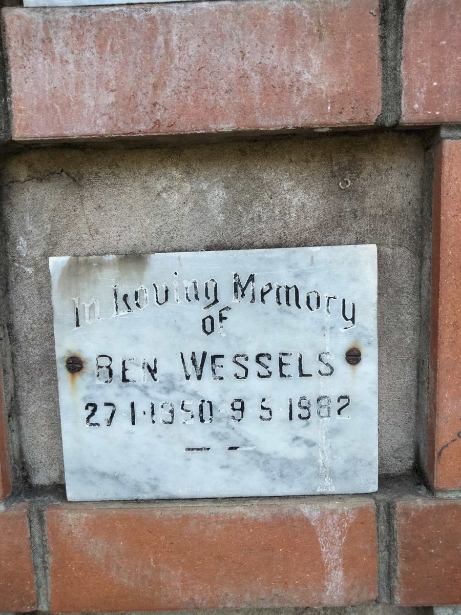 WESSELS Ben 1950-1982