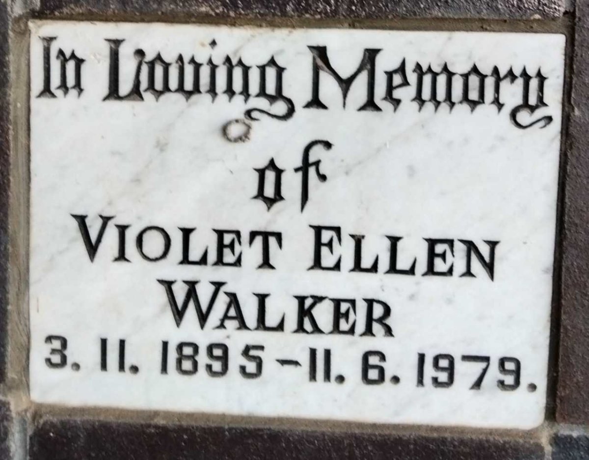 WALKER Violet Ellen 1895-1979