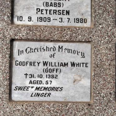 WHITE Godfrey William -1982