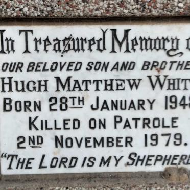 WHITE Hugh Matthew 1948-1979