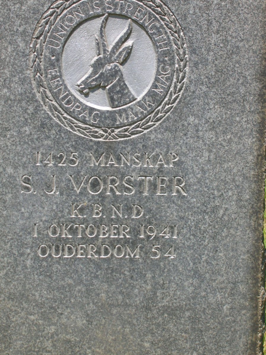 VORSTER S.J. -1941