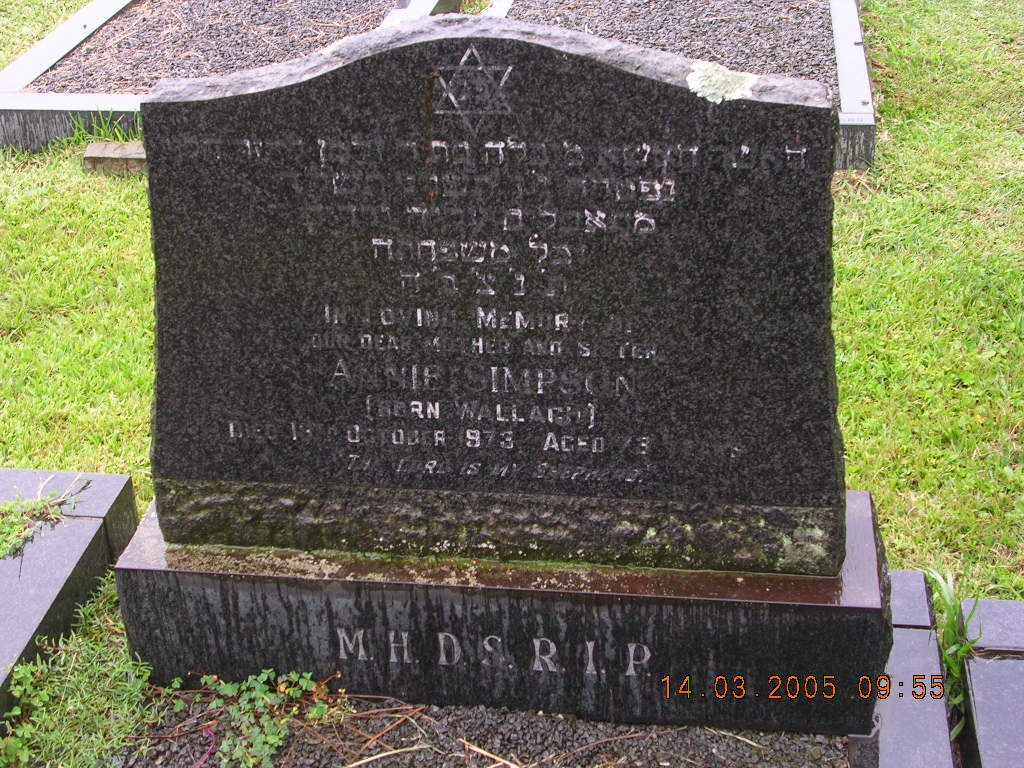 SIMPSON Annie nee WALLACE -1973
