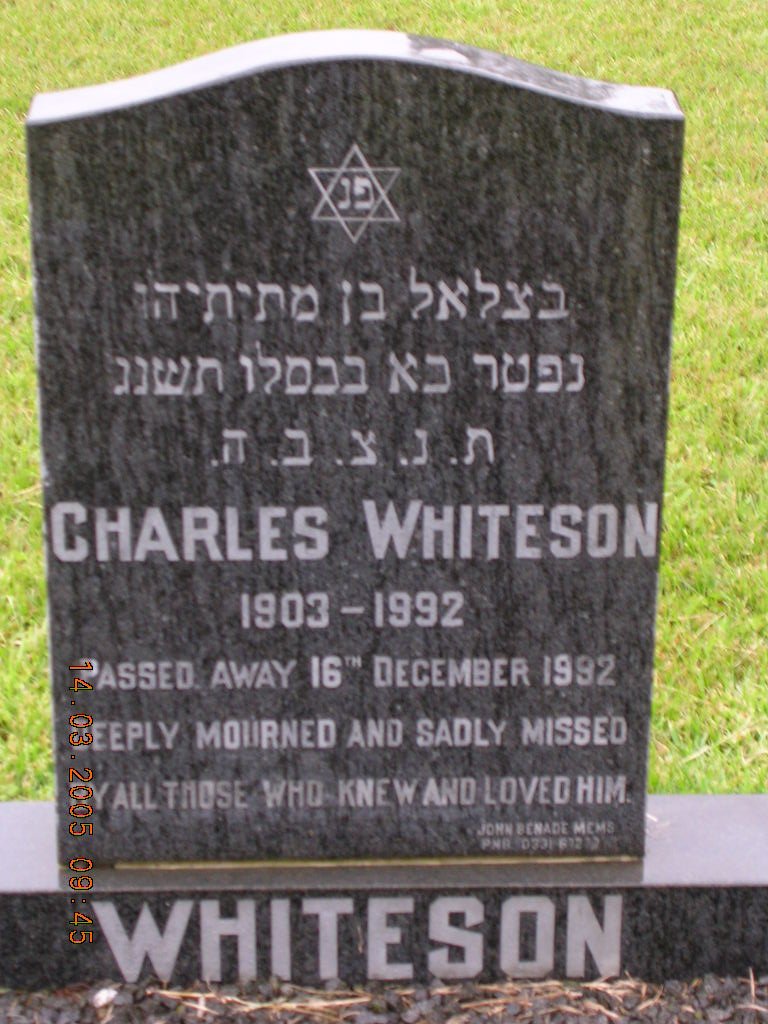 WHITESON Charles 1903-1992