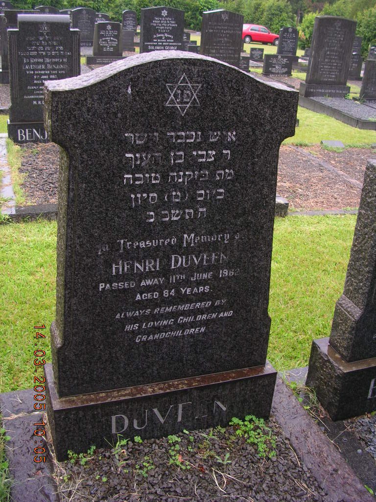DUVEEN Henri -1962