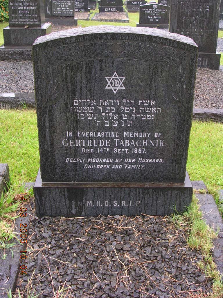 TABACHNIK Gertrude -1967