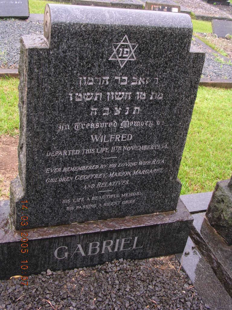 GABRIEL Wilfred -1954