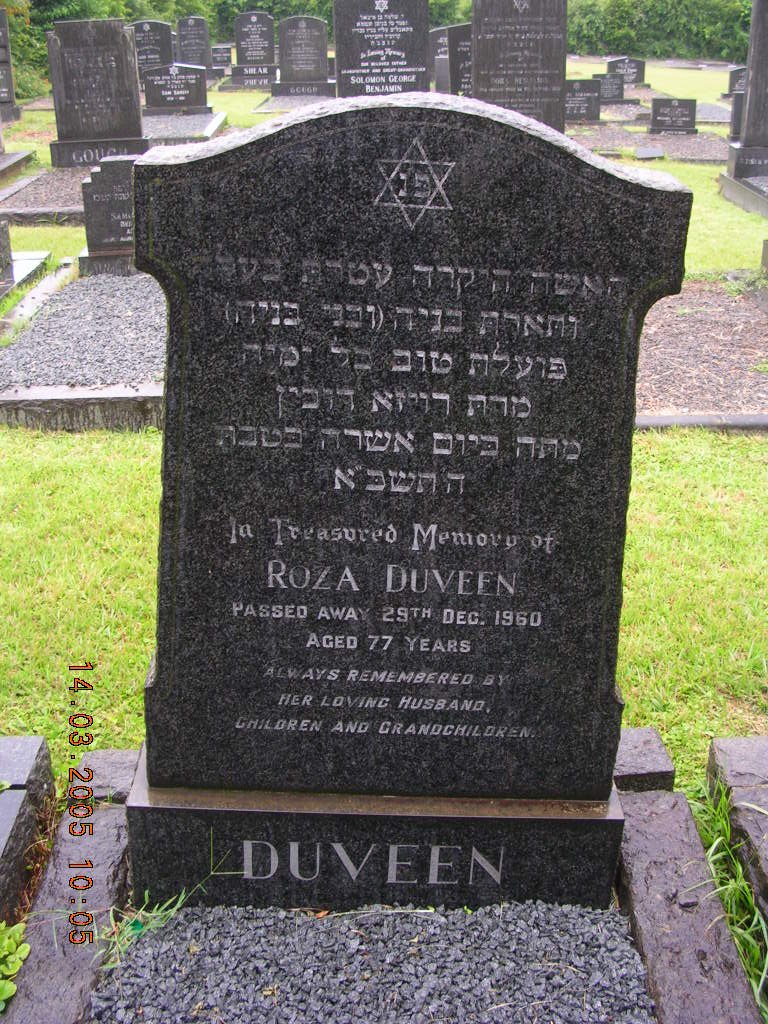 DUVEEN Roza -1960