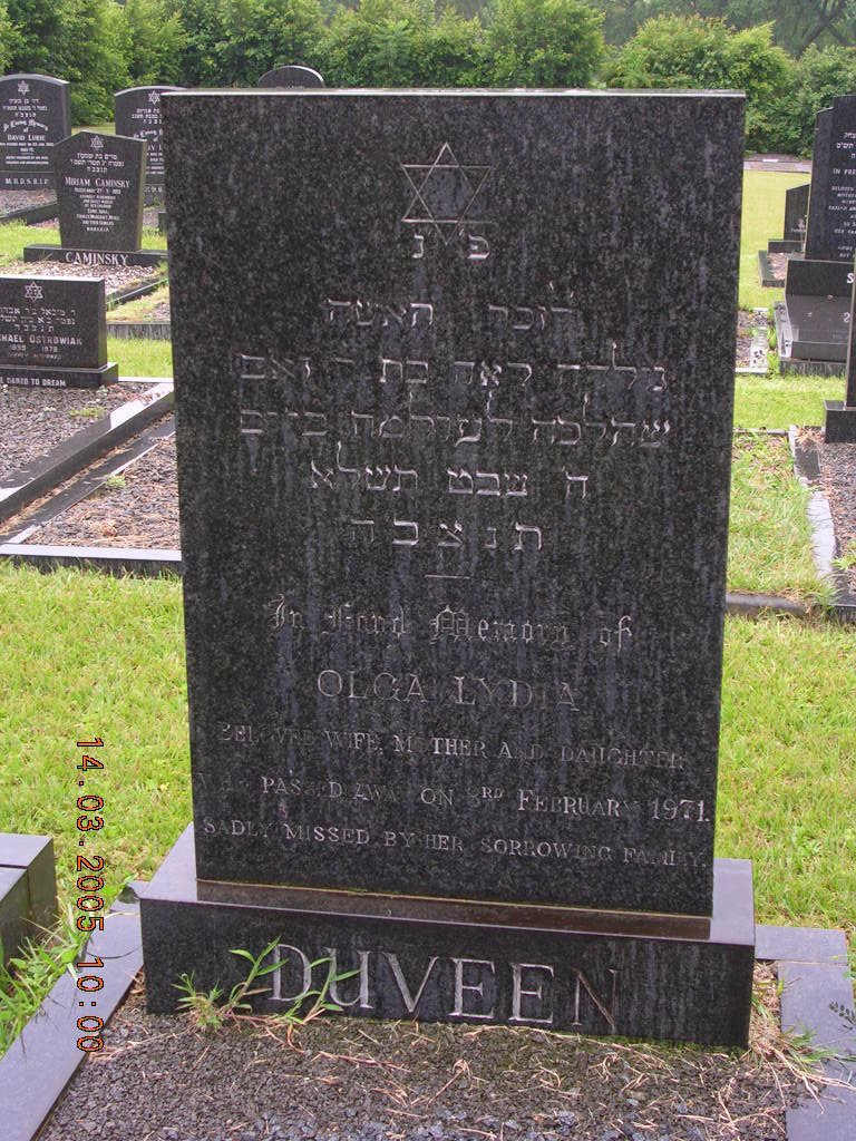 DUVEEN Olga Lydia -1971