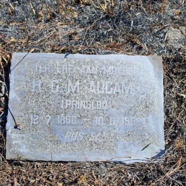 AUCAMP H.C.M. nee PRINSLOO 1880-1959