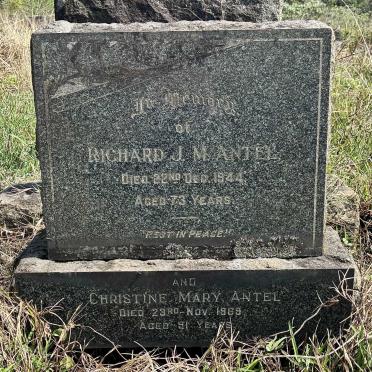 ANTEL Richards J.M. -1944 & Christine Mary -1969