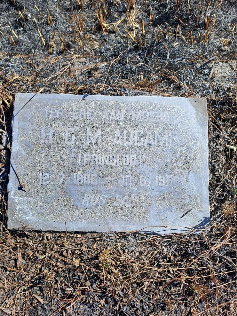 AUCAMP H.C.M. nee PRINSLOO 1880-1959