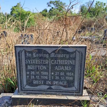 ADAMS Catherine 1954-1996 :: BRITTON Sylvester 1989-1996 