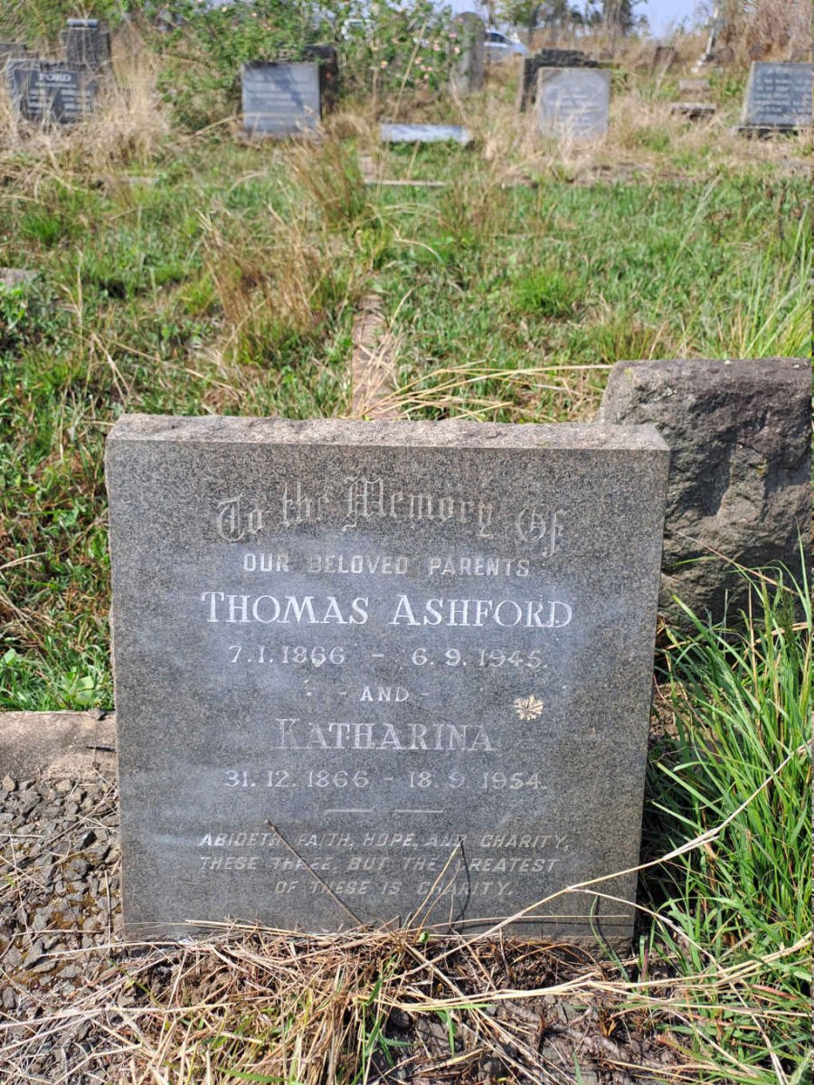 ASHFORD Thomas 1866-1945 & Katharina 1866-1954
