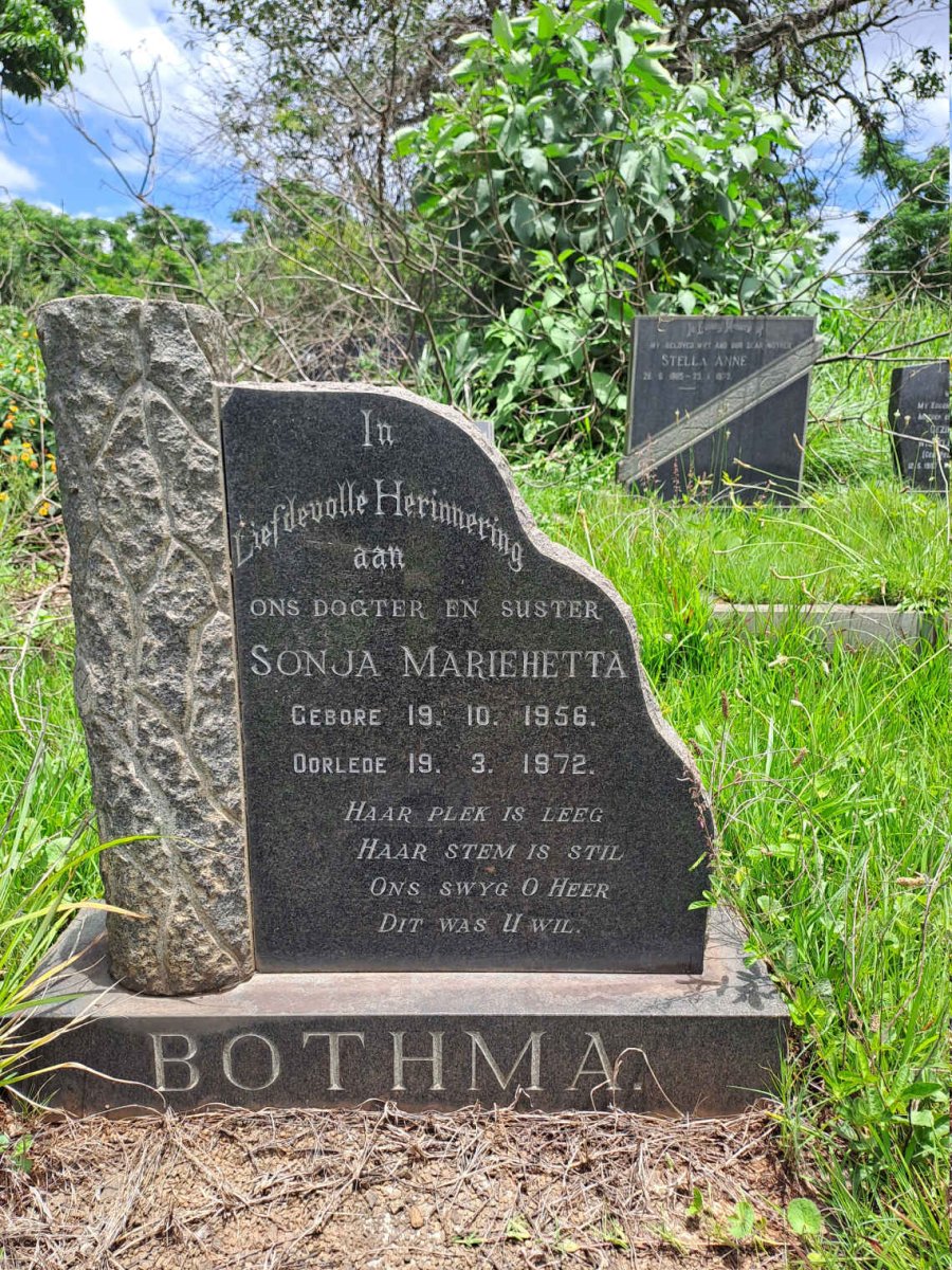 BOTHMA Sonja Mariehetta 1956-1972