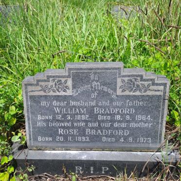 BRADFORD William 1892-1964 & Rose 1893-1973