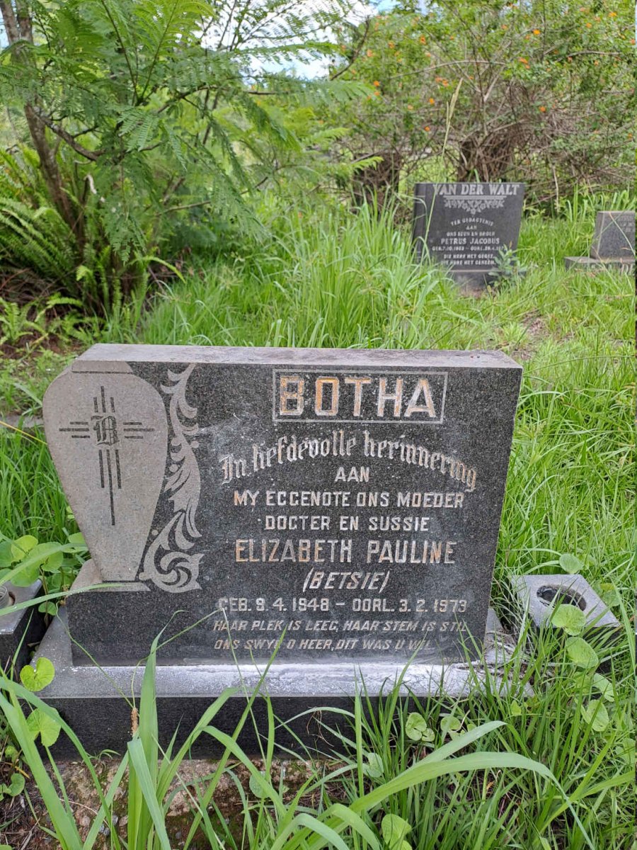 BOTHA Elizabeth Pauline 1948-1973