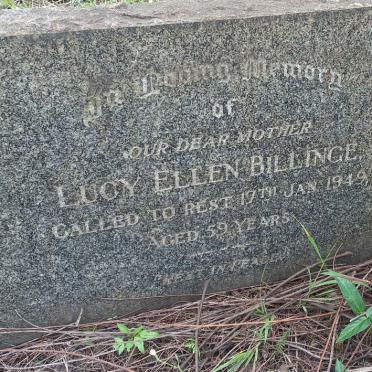 BILLINGE Lucy Ellen -1949