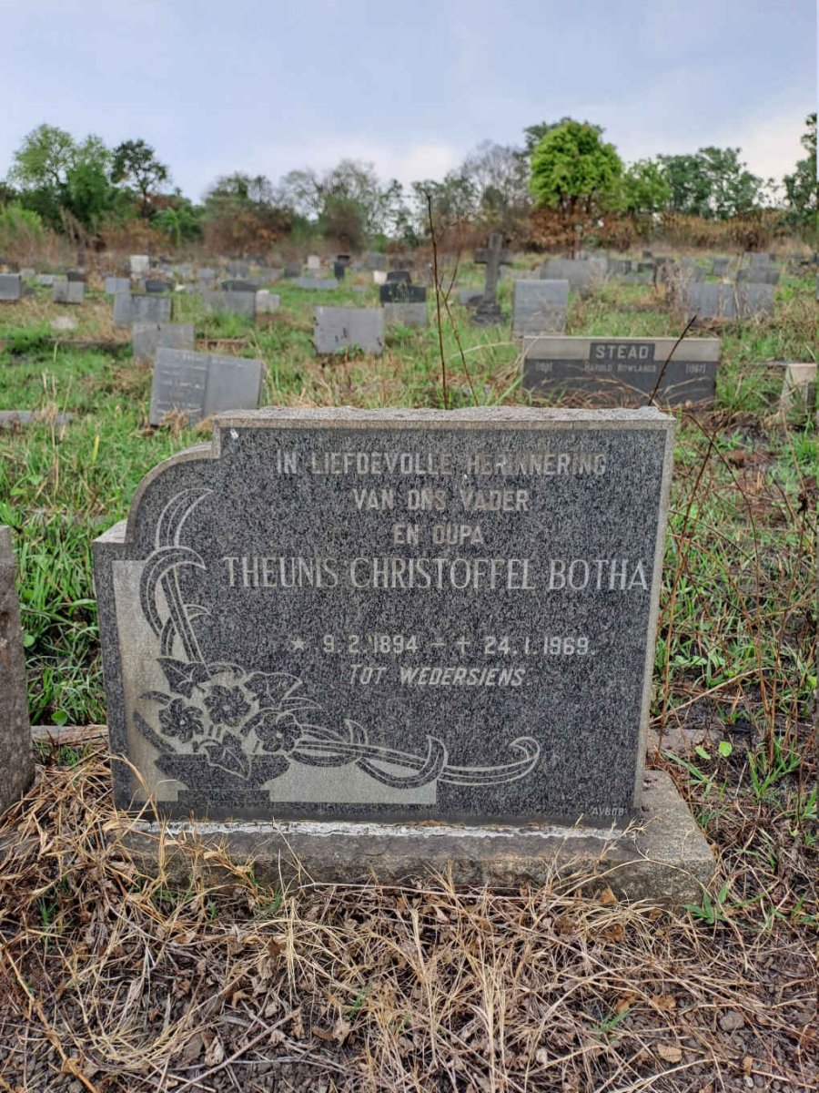 BOTHA Theunis Christoffel 1894-1969