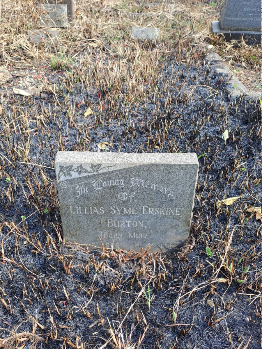 BURTON Lillias Syme Erskine nee MUIR 1869-1963