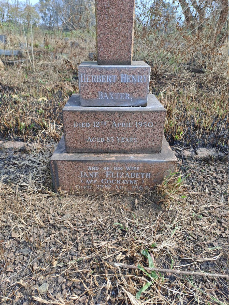BAXTER Herbert Henry -1950 & Jane Elizabeth COCKAYNE -1964