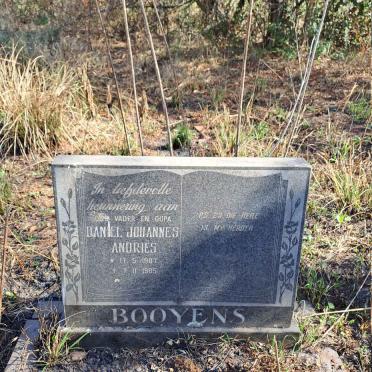 BOOYENS Daniel Johannes Andries 1907-1985
