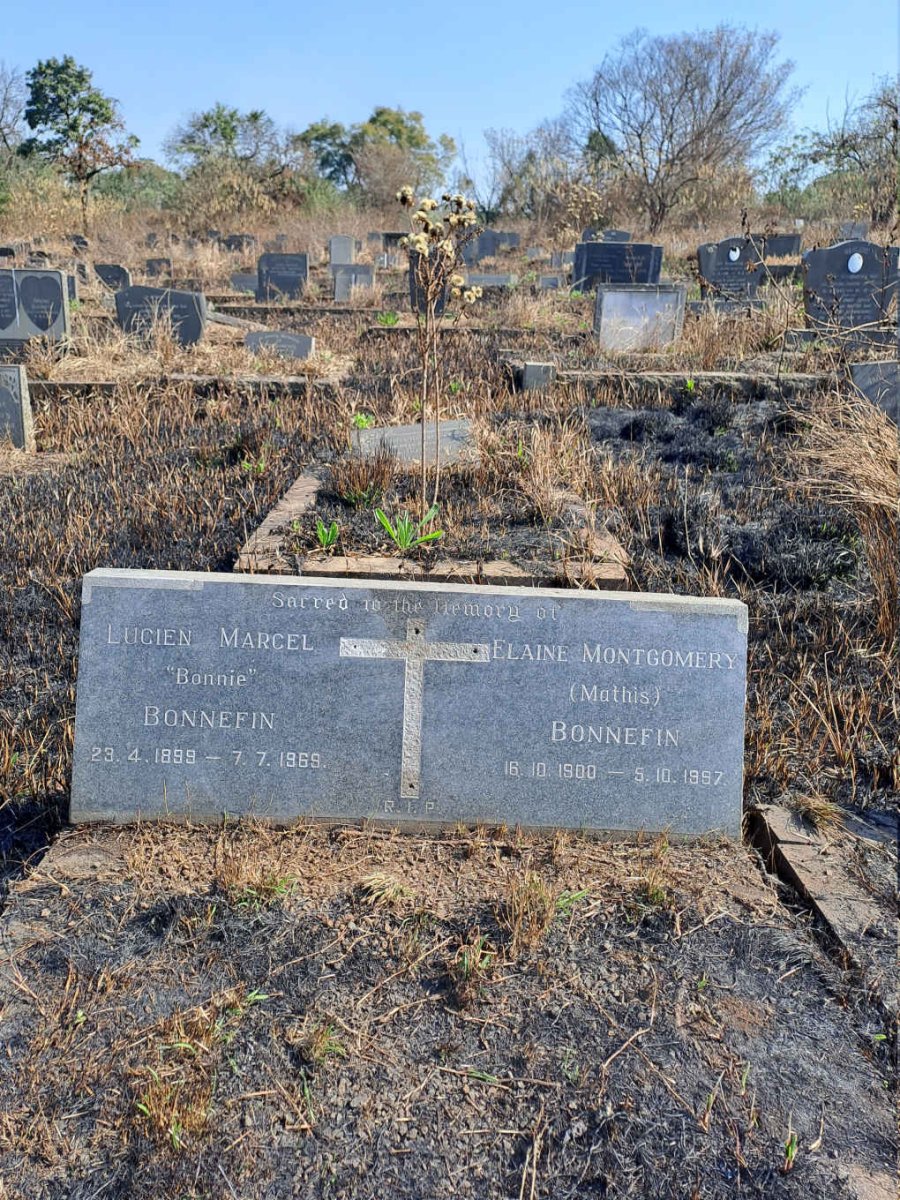 BONNEFIN Lucien Marcel 1899-1969 & Elaine Montgomery 1900-1997