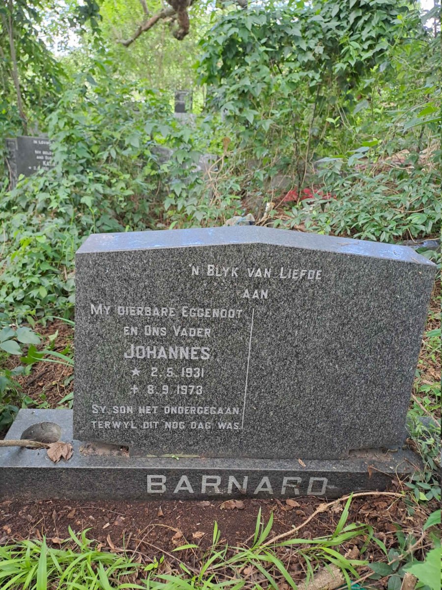 BARNARD Johannes 1931-1973