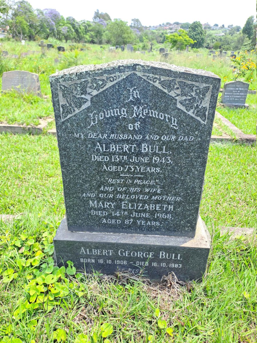 BULL Albert -1943 & Mary Elizabeth -1968 :: BULL Albert George 1906-1983