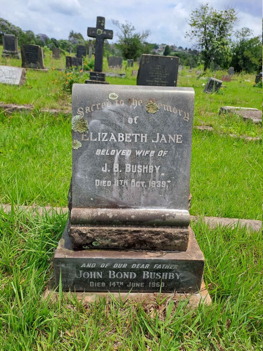 BUSHBY Elizabeth Jane -1939