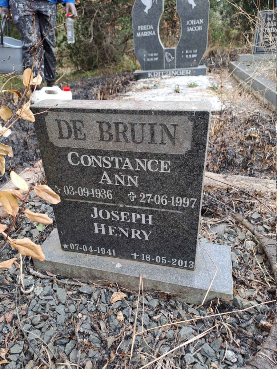 BRUIN Joseph Henry, de 1941-2013 & Constance Ann 1936-1997