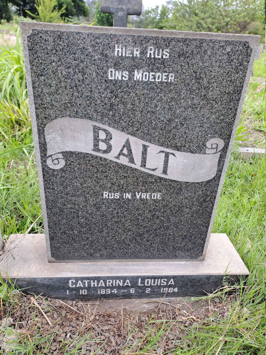 BALT Catherina Louisa 1894-1984