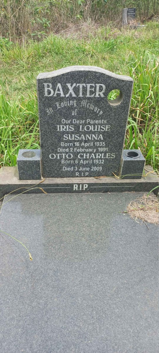 BAXTER Otto Charles 1932-2009 & Iris Louise Susanna 1935-1991