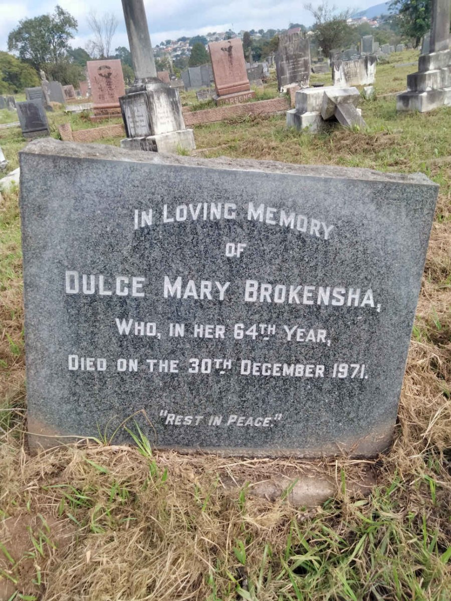 BROKENSHA Dulce Mary -1971