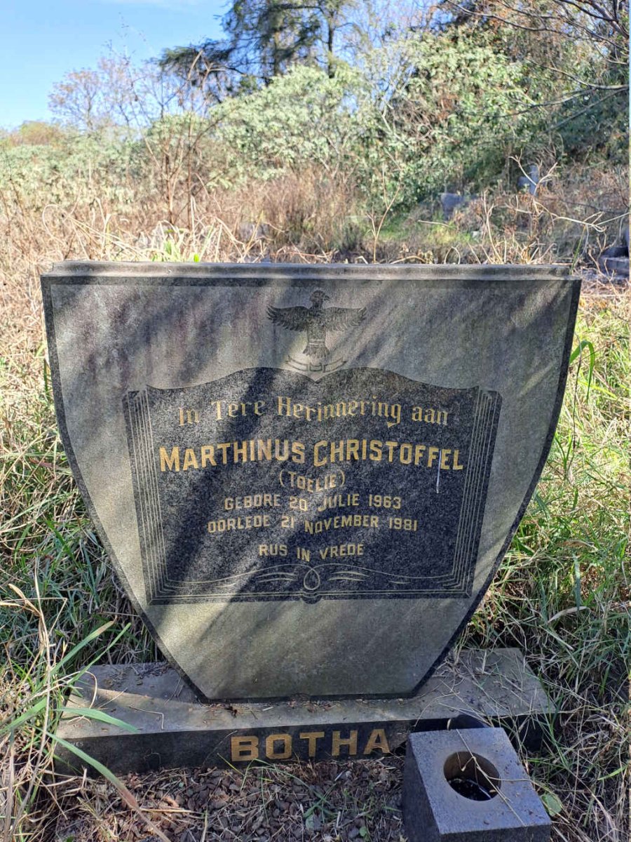 BOTHA Marthinus Christoffel 1963-1981