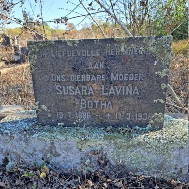 BOTHA Susara Lavina 1886-1936