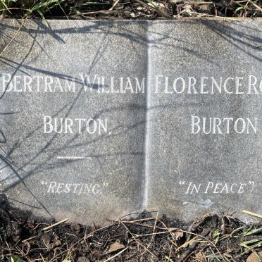 BURTON Bertram William & Florence Rose
