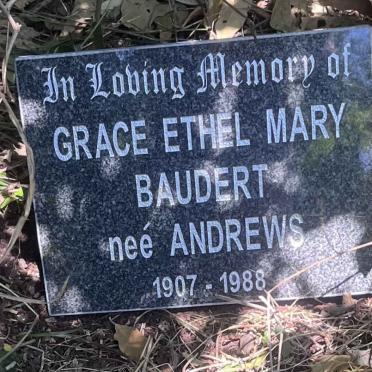 BAUDERT Grace Ethel Mary nee ANDREWS 1907-1988
