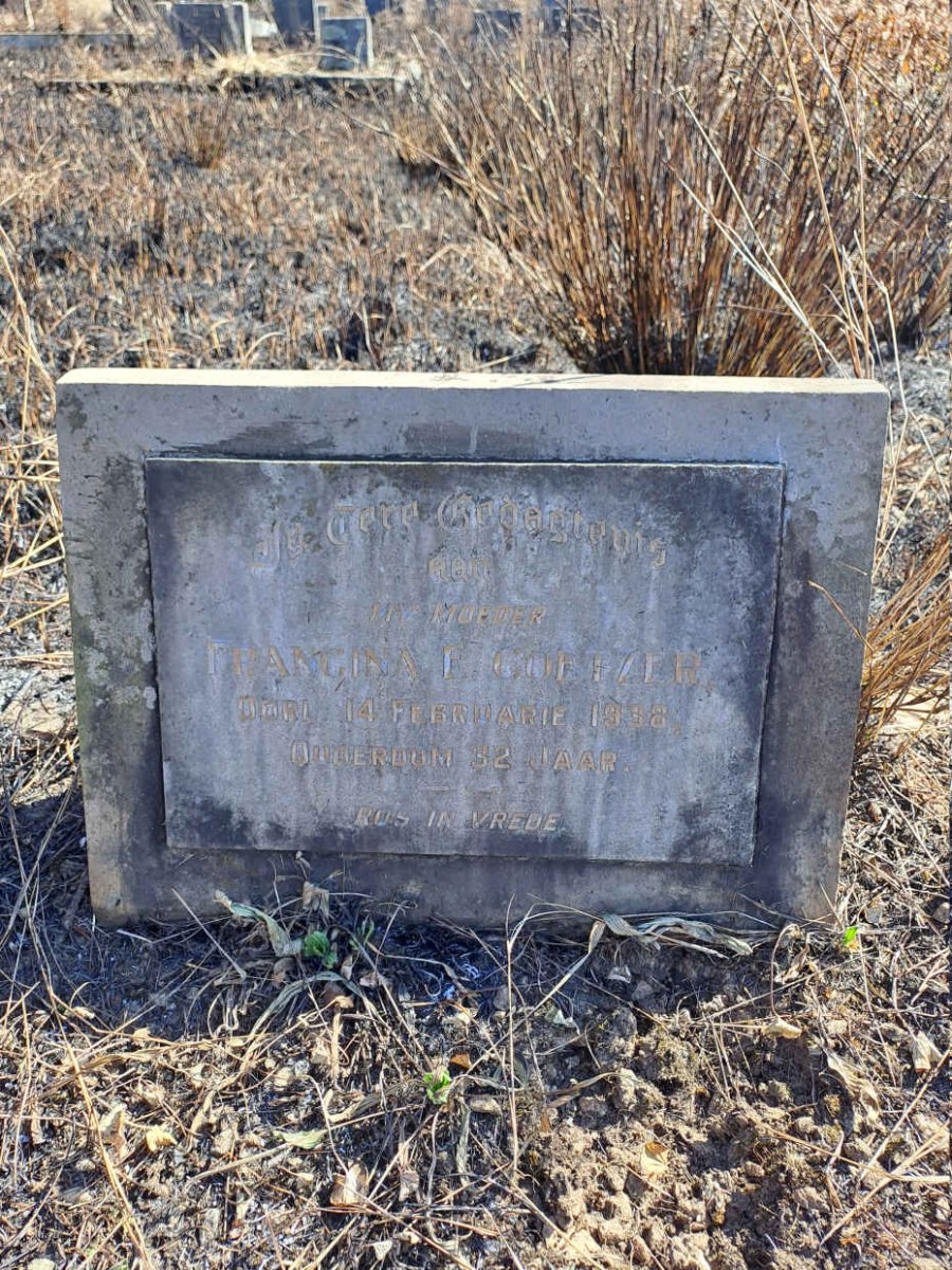 COETZER Francina E. -1938