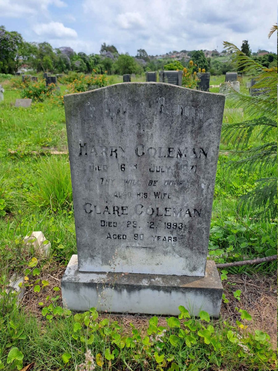 COLEMAN Harry -1971 & Clare -1993