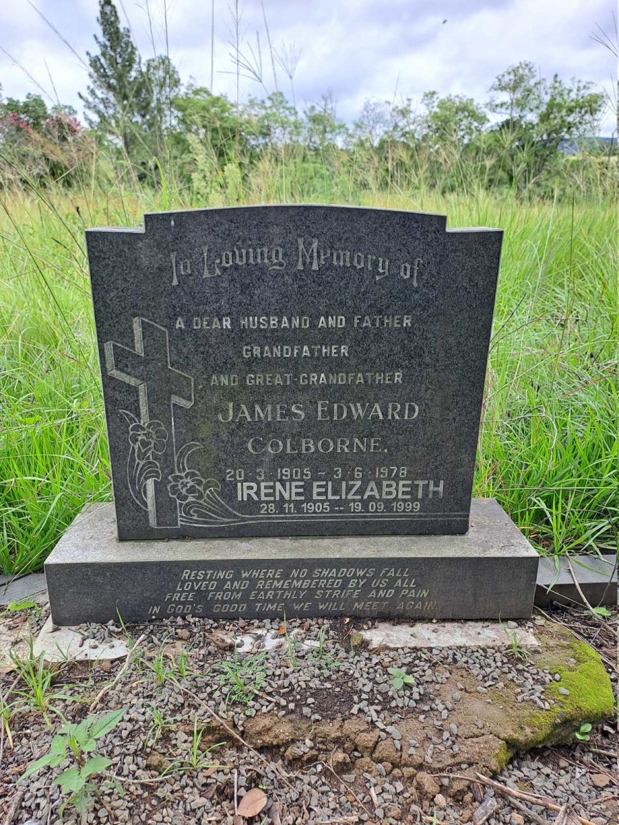 COLBORNE James Edward 1905-1978 & Irene Elizabeth 1905-1999