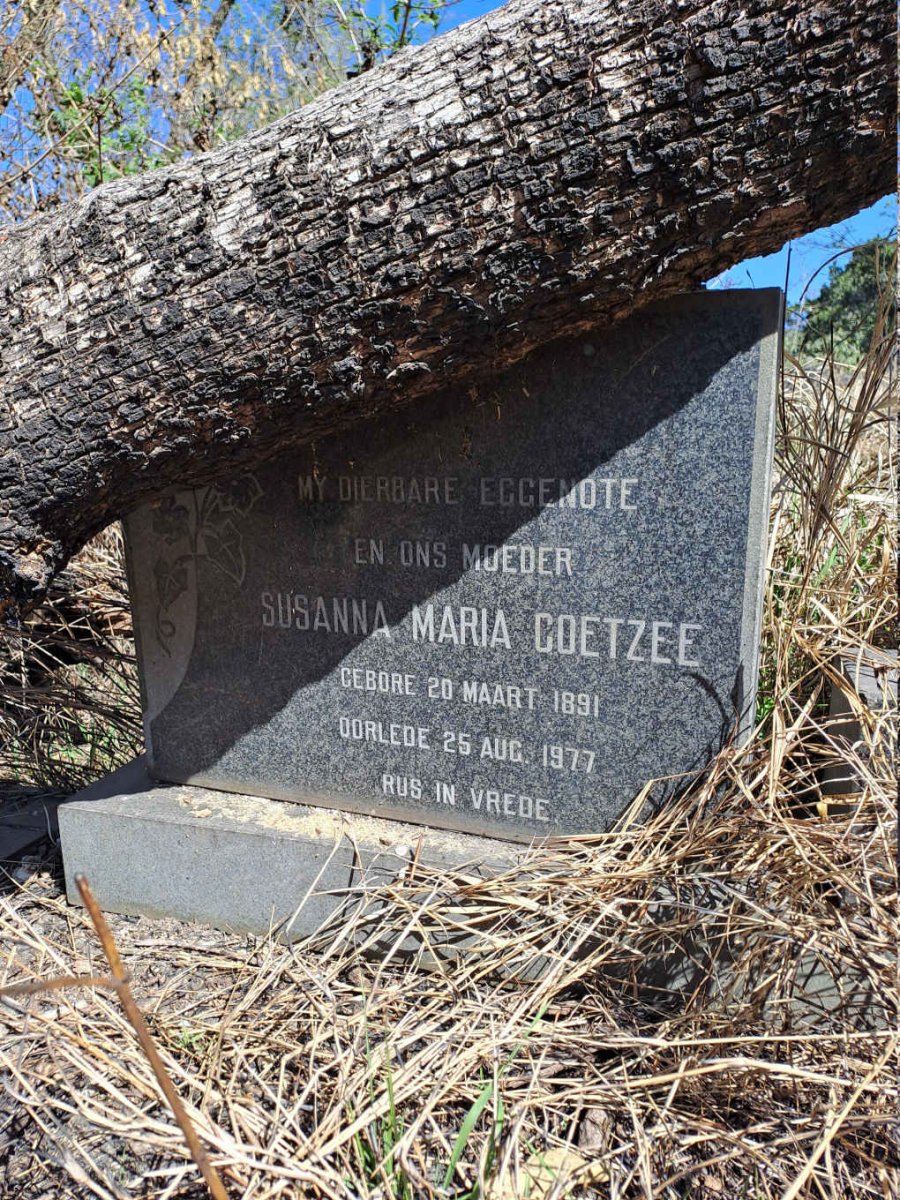 COETZEE Susanna Maria 1891-1977