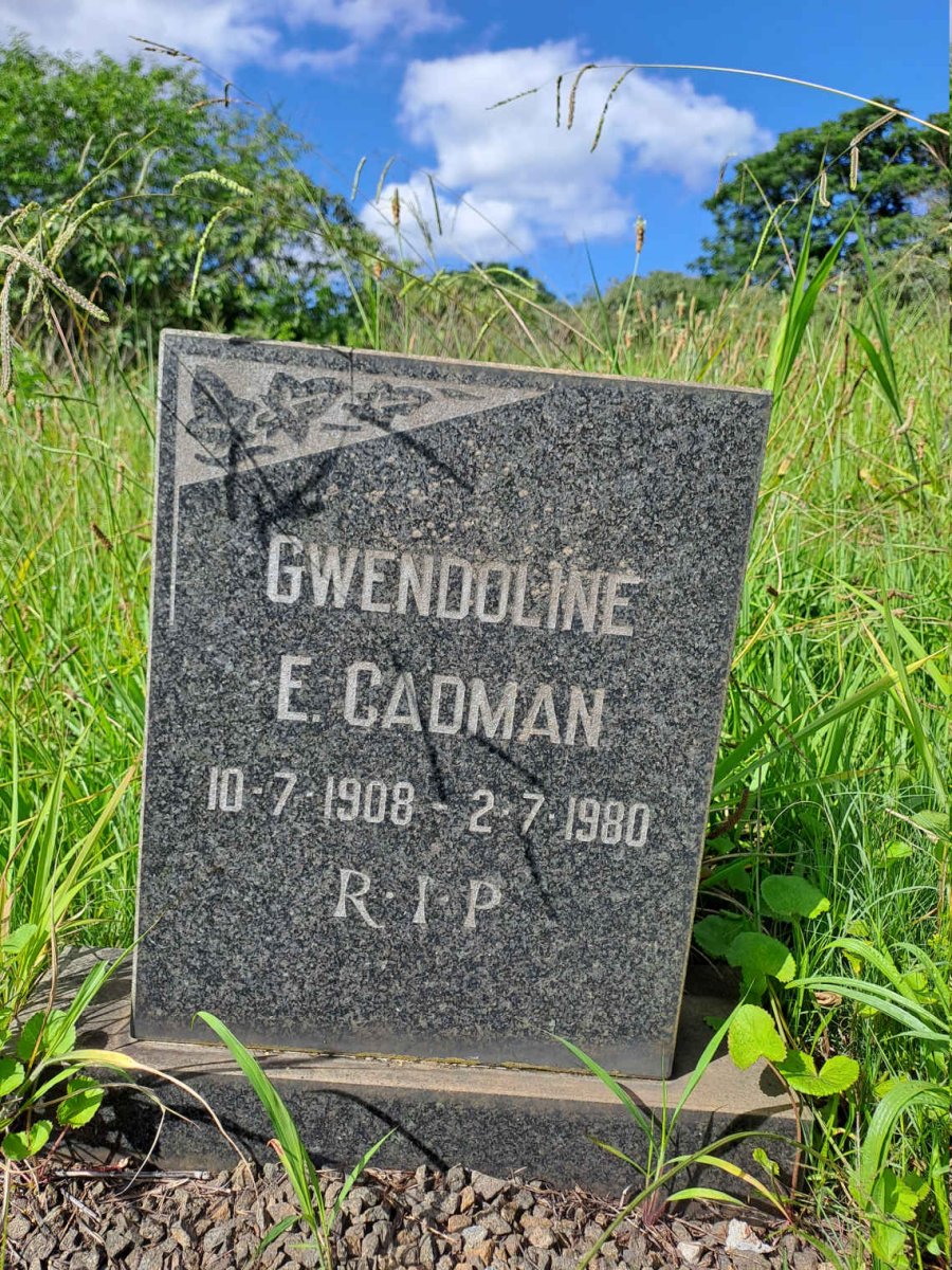 CADMAN Gwendoline E. 1908-1980