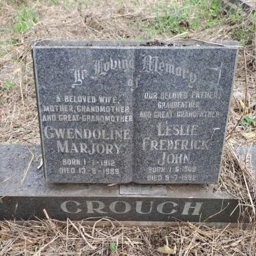 CROUCH Leslie Frederick John 1909-1992 & Gwendoline Marjory 1912-1989