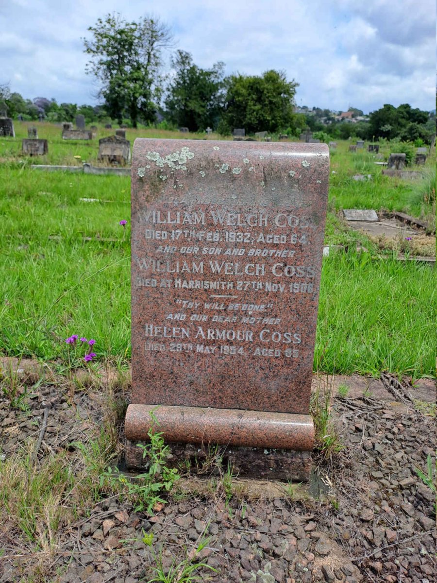 COSS William Welch -1932 & Helen Armour -1954 :: COSS William Welch -1906
