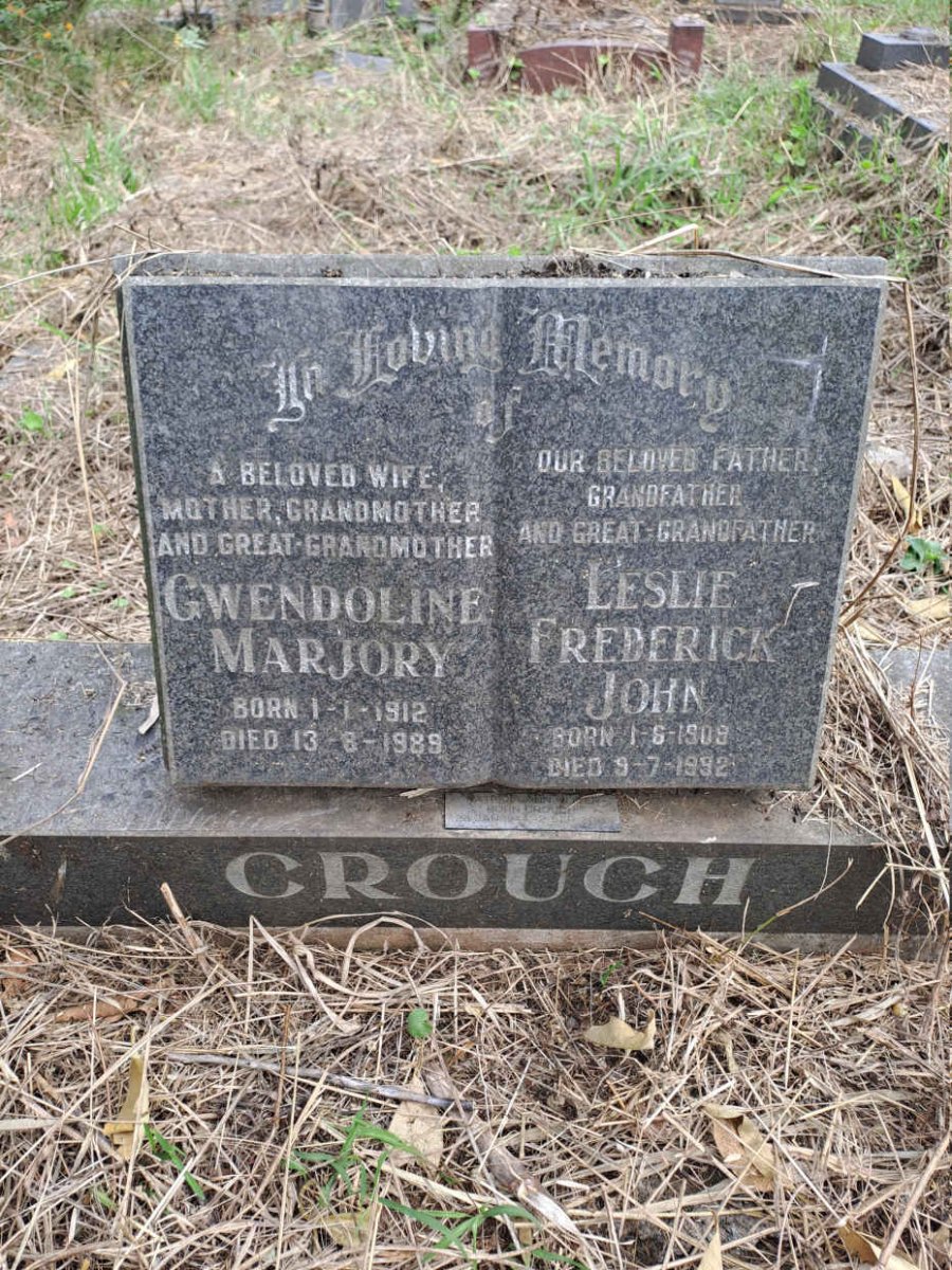 CROUCH Leslie Frederick John 1909-1992 & Gwendoline Marjory 1912-1989