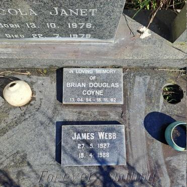 COYNE Brian Douglas 1954-2002 :: COYNE Nicola Janet 1976-1978 :: WEBB James 1927-1988 _2