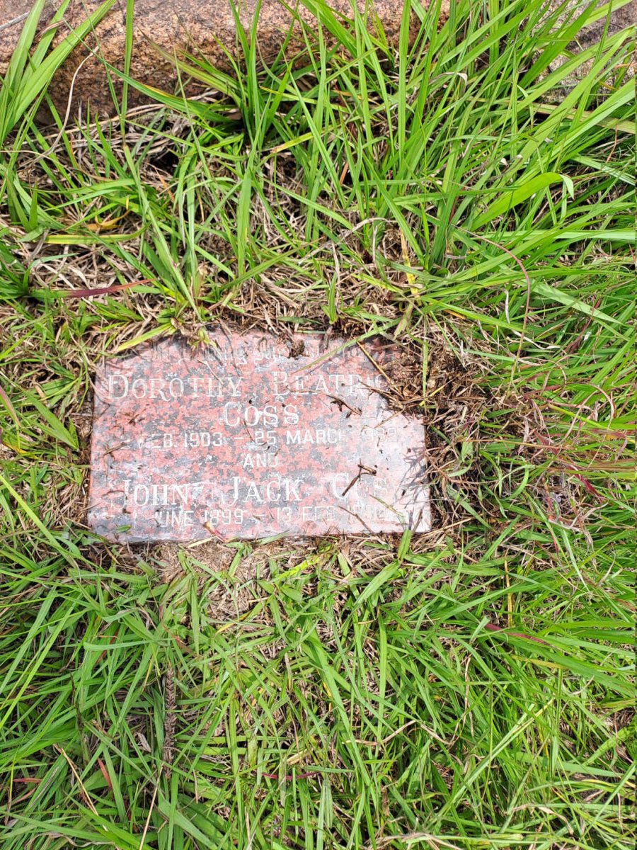 COSS John Jack & Dorothy Beatrice 1903-?