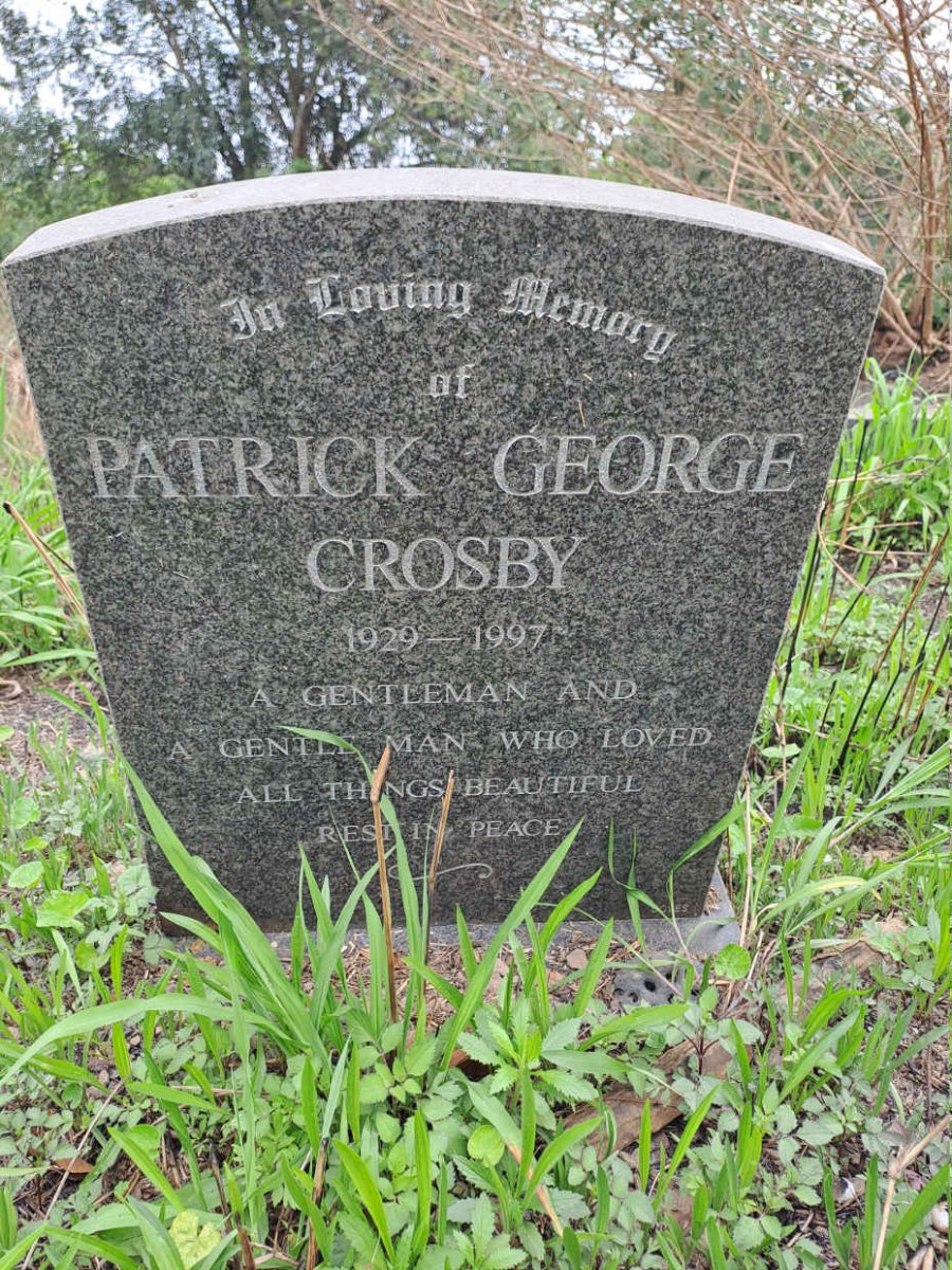 CROSBY Patrick George 1929-1997